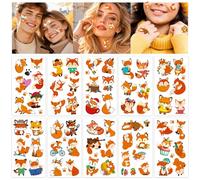 Konsait 10 Sheets Forest Animals Temporary Tattoos