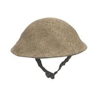Konsilsa WW2 British Army Brodie Helme Cover, MK2 Linen Helmet Cover for British Army Helmet, Helmet Not Included, Reproduction British Army (Color : A)