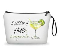 KONSOM Margarita Cocktail Funny Unique Birthday Drink Gift Accessories for Women Female Coworker Friend Sister Bartender Mixologist Alcohol Lover Small Makeup Cosmetic Bag Christmas