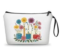 KONSOM Science Teacher Chemistry Biology Laboratory Lab Tech Gifts Appreciation Thank You Funny Birthday Farewell Small Makeup Cosmetic Bag for Women Female Coworker Friend Christmas