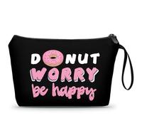 KONSOM Travel Gifts, Birthday Gifts for Friends Female,Sisters Gifts from Sister, Gifts for Women Birthday Unique, Travel Cosmetic Bag,Paris Gifts, dount41-black