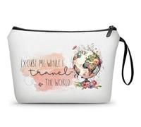 KONSOM Travel Gifts, Gifts for People Who Travel a Lot,Makeup Bag Travel,Women Gifts for Birthday,Girls Trip Gifts Favors,Unique Gifts for Friend,Teen,Daughter,Mom,Grandma,Sister, travel94
