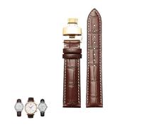 konsoo For Tissot 1853 Le Locle Seastar Gentleman Ballade Men's Women's Leather Watch Strap, Browng2, 20mm