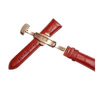 konsoo Leather Watch Strap For Tissot Le Locle 1853, Gentleman Couturier Ballade, Redp, 22 mm