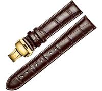 konsoo Leather Watch Strap For Tissot Le Locle Ballade Gentleman Carson, Browng2, 18mm