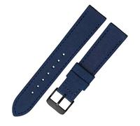 konsoo Nylon Canvas Watch Strap For HAMILTON Khaki Field Aviation Navy Watchband, Blueb2, 20mm