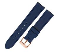 konsoo Nylon Canvas Watch Strap For HAMILTON Khaki Field Aviation Navy Watchband, Bluer2, 22 mm