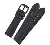 konsoo Nylon Rubber Watch Strap with Pin Buckle For Omega Speedmaster Dark Side Moon Apollo 8 Seamaster Silicone Watchband, Blackbb, 21mm