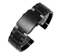 konsoo Stainless Steel watch Bracelet For Diesel DZ4318 DZ4323 DZ4283 DZ4309 Curved Solid Metal Watchband(Black)