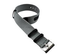 konsoo Watch Bracelet For Rolex Canvas Watchband For Hamilton Replacement Belts Nylon Patch Leather Strap For Omega(Gray,22mm)
