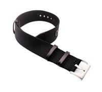 konsoo Watch Bracelet For Rolex Canvas Watchband For Hamilton Replacement Belts Nylon Patch Leather Strap For Omega, Black, 20mm