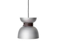 Konsthantverk Liv Pendant - Raw Aluminium & Black Leather