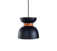 Konsthantverk Liv Pendant - Raw Brass & Black Leather