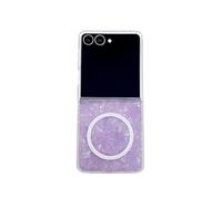 Konstreet for Samsung Galaxy Flip 7 Case Clear Sequin Sparkle Glitter Shockproof Protective Phone Cover Women Girls