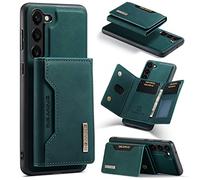 Konstreet for Samsung Galaxy S23 2 in 1 Detachable Card Bag Wallet Case Durable Leather Wallets Magnetic Card Holder 8 Card Slots 1 Small Cash Holder RFID Blocking Green