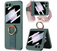 Konstreet for Samsung Galaxy Z Flip 6 case Features a Durable Design with a Convenient Loop and Screen Strap Shockproof and Drop-Proof Personalized and Unique Flip 6 case for Galaxy (Green)