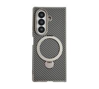 Konstreet for Samsung Galaxy Z Fold 7 Magnetic Case - Slim Texture Finish, 360° Rotating Stand, Comfortable Grip, Wireless Charging Case for Galaxy Fold 7 (Gray)