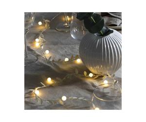 Konstsmide 1.9M Warm White LED Pearls & Gold Leaves String Lights 20 Lights