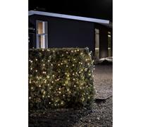 Konstsmide, 3722-800 LED Fairy Lights with On/Off Switch, Light Sensor, 6h and 9h Timer, 20 Amber Diodes, Battery Operated, Outdoor (IP44), Black Cable, Black Box