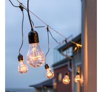 Konstsmide 4.5M Amber LED GLS Hanging Festoon Lights - 10 Lights