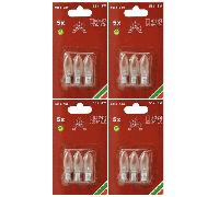 Konstsmide 55V, 3W, E10, MES Spare Welcome Candle Bridge -12 Bulbs