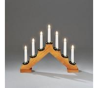 Konstsmide 7 Bulb Welcome Light - Oak Stained Wood