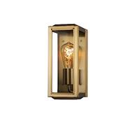 Konstsmide Carpi Small IP44 Exterior Wall Light in Brass