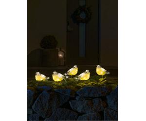 Konstsmide Acrylic Lightset Birds 5Pcs/set, 5X8 Warm White Led, Ip20