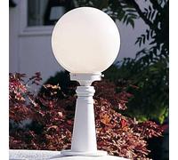 Konstsmide Arcturus pillar light, spherical lampshade