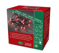 Konstsmide Berry Lights : Battery Operated with Timer : Red : 50 LED : 1492-557