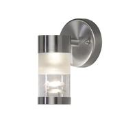 Konstsmide Bolzano Single Light External Wall Fitting With Glass and Stainless Steel