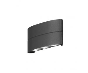 Konstsmide Chieri 8w Integrated High Powered LED Aluminium Wall Fitting in Anthracite Finish