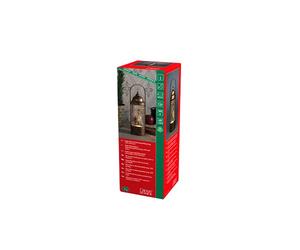Konstsmide Christmas Decorations LED Snow Globe Lantern Dickensian Scene/Water Filled/Indoor, 5 Hour Timer/Battery Operated: 3xAA 1.5V (ex hristmas Lantern 1 Warm White Diodes