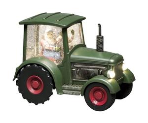 Konstsmide Christmas Decorations LED Snow Globe Lantern Santa Claus in a Tractor/Indoor, 5 Hour Timer/Battery Operated: 3xAA 1.5V (ex hristmas Lantern 1 Warm White Diode