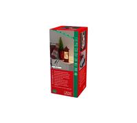 Konstsmide Christmas Decorations LED Snow Globe Post Box Snowman and Children/Indoor, 5 Hour Timer/Battery Operated: 3xAA 1.5V (excl.)/Water Filled Christmas Lantern 1 Warm White Diodes