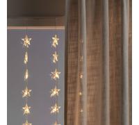 Konstsmide Christmas LED curtain light stars 120-bulb, warm white