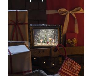 Konstsmide Christmas LED decorative light picture frame with snowmen