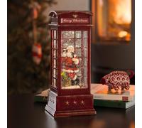Konstsmide Christmas LED decorative light Telephone Box with Santa