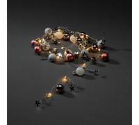 Konstsmide Christmas LED fairy lights, colourful beads, baubles and stars