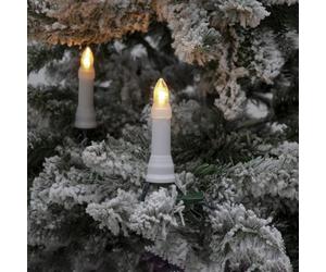 Konstsmide Christmas LED fairy lights IP44 amber 25-bulb top bulbs