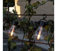 Konstsmide Christmas LED solar fairy lights, 4.2W, Amber, IP44, 1800K
