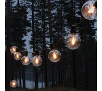 Konstsmide Christmas LED solar fairy lights, 7W, Amber, IP44, 1800K