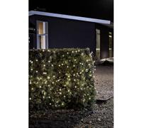 Konstsmide Christmas Lights / 120 Warm White Outdoor Battery Operated Fairy Lights / Outdoor or Indoor Use (IP44) / 6 or 9 Hours Timer / Dusk Till Dawn Sensor / Black Cable String Lights 3729-100