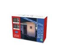 Konstsmide Christmas Lights/LED Light Curtain / 2 x 2 Metre/Outdoor or Indoor (IP44) / 320 Amber White Diodes/Transparent Cable