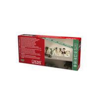 Konstsmide Christmas Lights/LED Wooden Xmas Santa and Reindeer Scene/6H Timer, 4 Diodes, Battery Operated or USB, Indoor, 2 x AA 1.5V (Excluded)