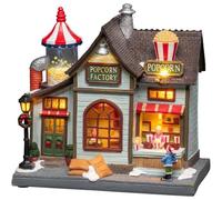 Konstsmide Christmas Lights Popcorn Factory LED Christmas Scene/Eight LEDs/Transformer or Battery Operation/Optional Eight Song Music Function / 22.5cm Wide 22cm High