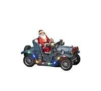 Konstsmide Christmas Lights "Santa Driving a Car" Christmas Ornament Decoration/Battery Operated: 3xAA (Ex hristmas Scene Multi Coloured Diodes