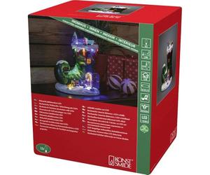 Konstsmide Christmas Lights Shoe Village Scene with Children Playing/Eleven LEDs/Transformer Operation or Battery (Excl.) / 28cm Wide 23.5cm High