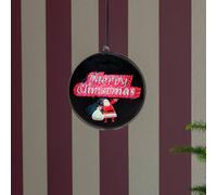 Konstsmide Christmas Merry Christmas 3D hologram globe, 64 LEDs