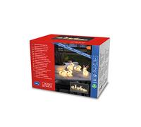 Konstsmide Christmas Outside Acrylic Decoration Five Baby Bunnys/Outdoor Lighting (IP44) / 40 Warm White LEDs/Transparent Cable, One Size, Multicolor